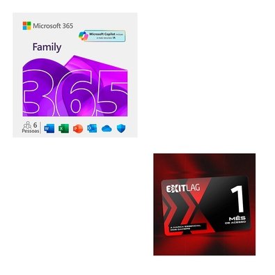 Microsoft 365 Family ESD + ExitLag 1 Mês