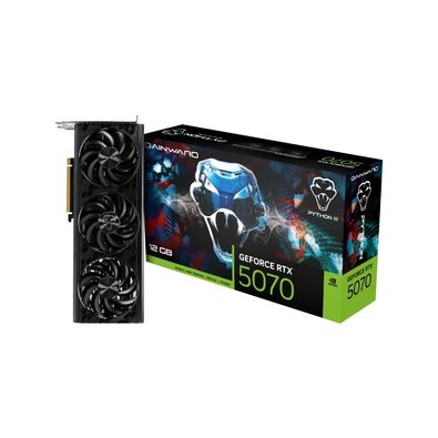 Placa de Vídeo Nvidia Gainward RTX 5070 12GB PYTHON III GDDR7 192BITS GAINWARD NE75070019K9-GB2050T
