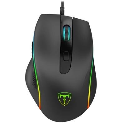 Mouse Gamer T-Dagger Recruit 2, RGB, 6 Botões, 3200DPI - T-TGM108