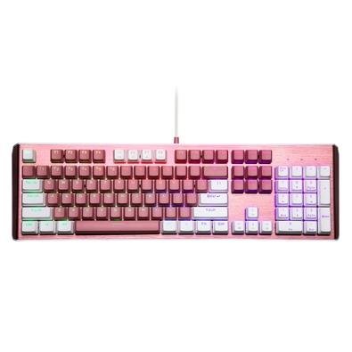 Teclado Mecânico Gamer Cooler Master CK550, RGB, Swich Red, US, Branco/Rosa Sakura - CK-550-PWTR2-US