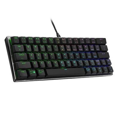 Teclado Mecânico Gamer Cooler Master SK620, Compacto, RGB, Switch Low Profile Blue, US, Cinza Espacial - SK-620-GKTL1-US