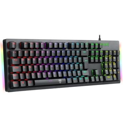 Teclado Mecanico Gamer T-Dagger Bermuda RGB, Switch Outemu MK.2 DIY Brown, Anti-Ghosting, ABNT2, Preto - T-TGK312-BR (PT-RGB)