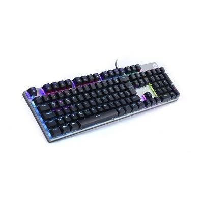 Teclado Mecânico Gamer HP GK400F, LED, Switch Blue, Superfície Metálica, Chumbo - 7ZZ93A