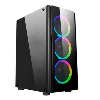 PC Gamer NTC Vulcano X Powered By Asus AMD Ryzen 7 3700x, NVIDIA Geforce RTX 2060, 16GB RAM, SSD 480GB, RGB, Linux, Preto - 7302