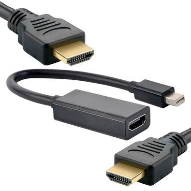 Kit Cabo Adaptador Conversor F Displayport X Hdmi M Jc Cb