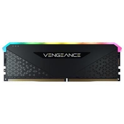 Memória Corsair Vengeance RGB RS, 8GB, 3200MHz, DDR4, CL16, Preto - CMG8GX4M1E3200C16