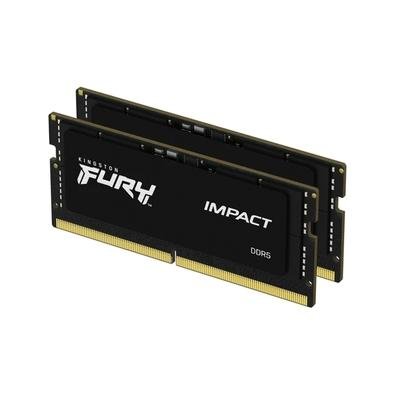 Memória para Notebook Kingston Fury Impact, 64GB (2x 32GB), 5600MHz, DDR5, CL40, Preto - KF556S40IBK2-64