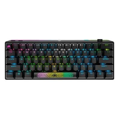 Teclado Mecânico Sem Fio Gamer Corsair K70 PRO MINI, RGB, Wireless, CHERRY MX SPEED, 100% anti-ghosting, US - CH-9189014-NA