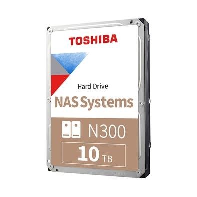 HD Interno Toshiba N300, NAS, 10TB, 3.5', Cache 512MB, 7200RPM, SATA - HDWG71AXZSTA