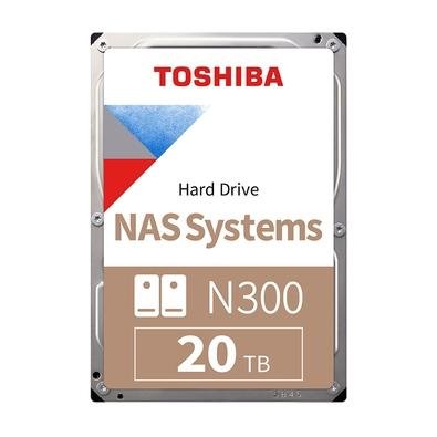 HD Toshiba N300 PRO, NAS, 20TB, 3.5', Cache 512MB, 7200 RPM, SATA - HDWG62AXZSTB