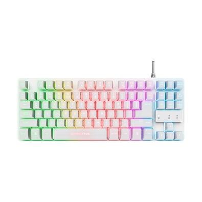 Teclado Gamer Trust GXT 833W Thado, Branco, USB, US - 24737