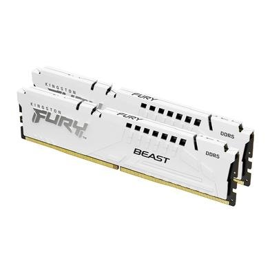 Memória RAM Kingston Fury Beast XMP, 32GB (2X16GB), 6800MT/s DDR5, DIMM, CL34, Branco - KF568C34BWK2-32