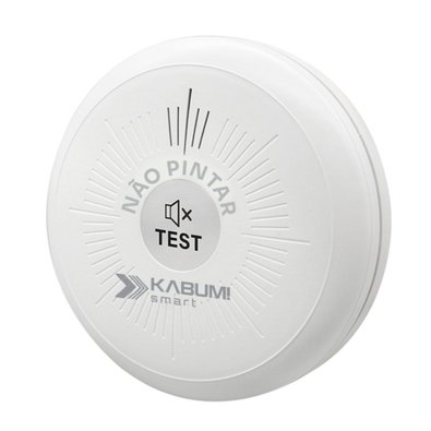 Alarme de Fumaça KABUM! smart Sniffer, Sem Fio, Conxeão Zigbee, 85dB, Pilha AA, App KABUM! smart - KSSG007