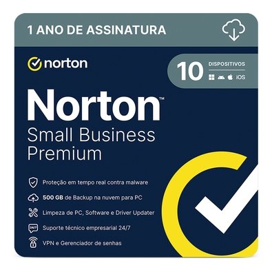 Norton Small Business Premium 500GG, 10 Dispositivos, 12M ESD - 21460366