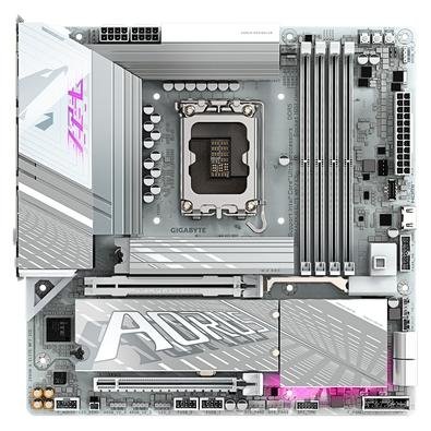 Placa Mãe Gigabyte Z890M AORUS ELITE WIFI7 ICE, Intel, mATX, DDR5, RGB, Wi-Fi 7, Bluetooth - Z890M A ELITE WF7 ICE