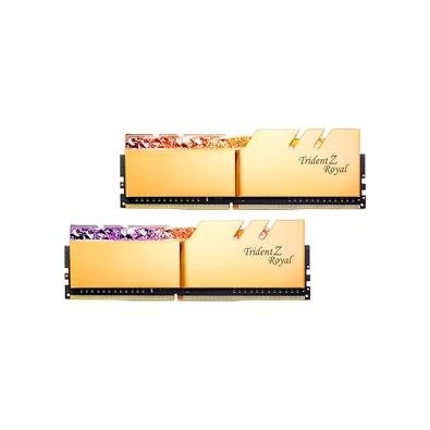Memória RAM G.Skill Trident Z Royal Gold RGB 64GB (2x32GB), DDR4, 3600MHz, CL18, Intel XMP, Dourado – F4-3600C18D-64GTRG