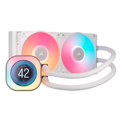 Water Cooler Corsair iCUE LINK TITAN 240 RX LCD AIO, 240mm, AMD e Intel, Branco - CW-9061025-WW