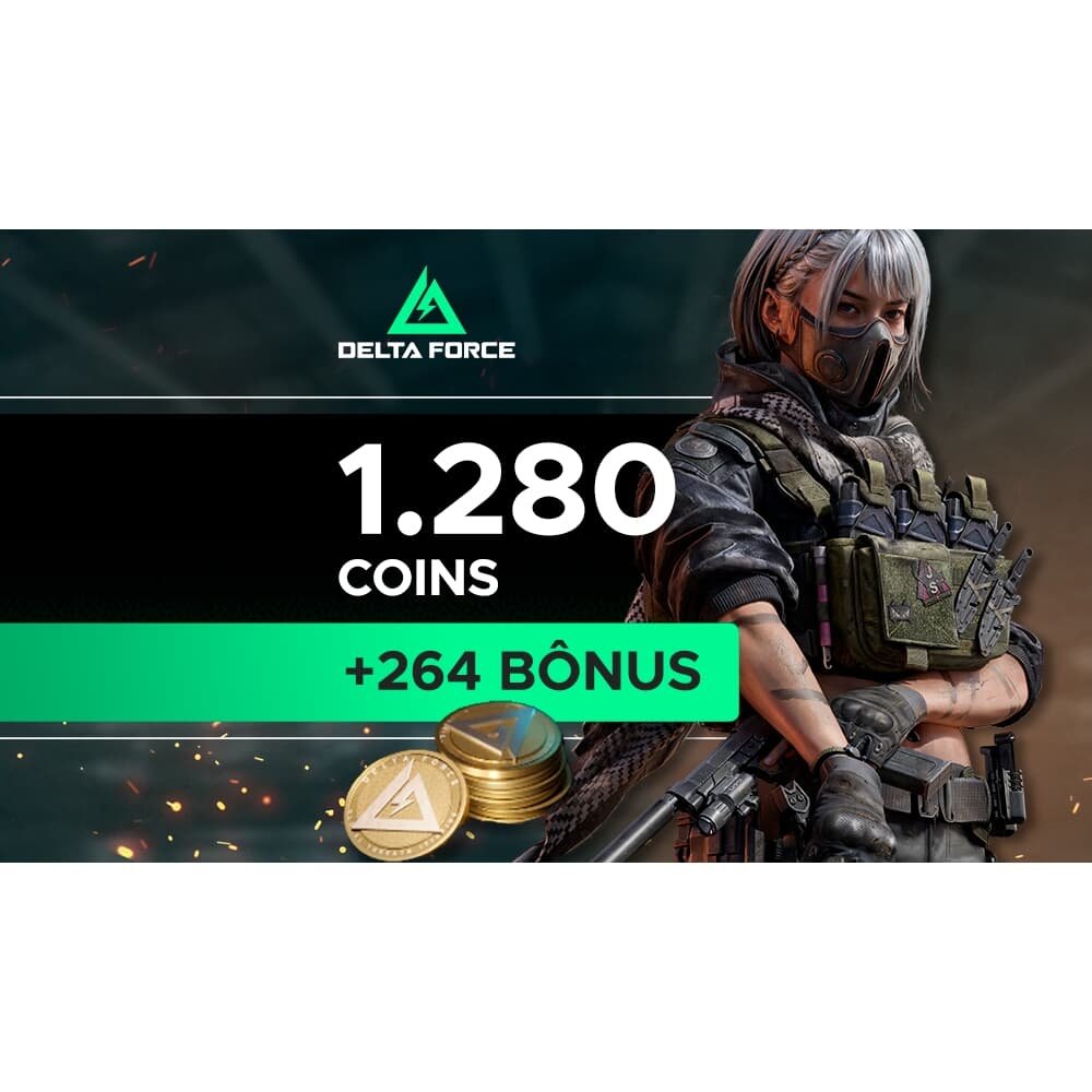Delta Force - 1.280 Delta Coins + Bônus de 264