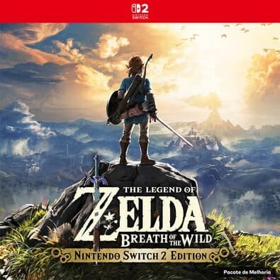 The Legend of Zelda: Breath of the Wild pacote de melhoria Nintendo Switch 2 Edition