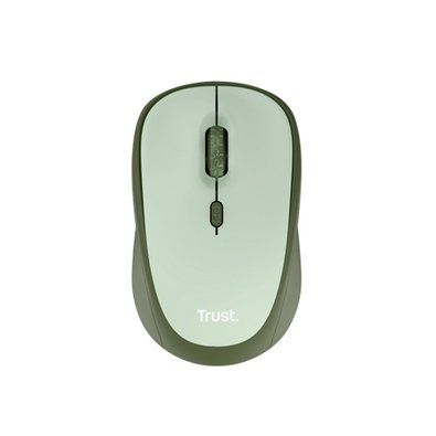 Mouse Sem Fio Trust Yvi+, Silencioso, 1600 DPI, Recetor USB, Verde - 24552