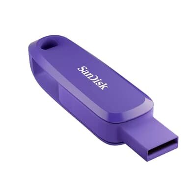 Pen Drive SanDisk 128GB, Tipo C e Tipo A, Roxo - SDDDC6-128G-G46PO