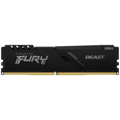 Memoria RAM Kingston Fury Beast, 16GB, 3200MT/s, DDR4, CL16, DIMM, 1Gx8, Preto - KF432C16BB1/16WP