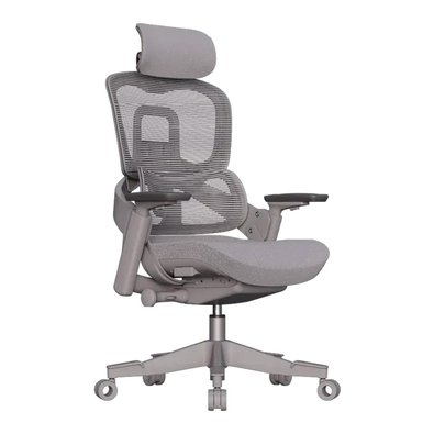 Cadeira Office Elements Calira, Até 110kg, Reclinável, Malha, Cinza - 72120