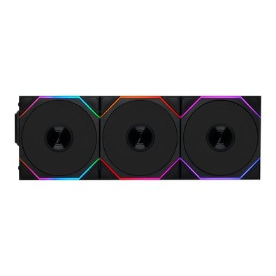 Kit com 3 Ventoinhas Lian Li UNI FAN TL, 120mm, ARGB, Reverse Blade, Preto - 12RTL1W3B