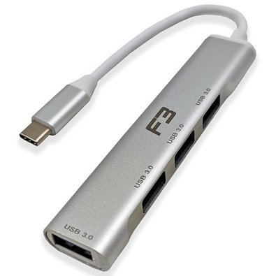 HUB F3 USC-C 3.0, para 4x USB 3.0 - JC-TYC-4USB