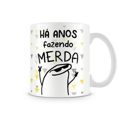 Caneca Meme Flork H Anos Fazendo M Ml Kabum