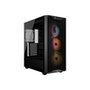 Gabinete Gamer Corsair 3200D RS ARGB, Mid-Tower, Performance, Lateral em Vidro Temperado, Preto - CC-9011344-WW