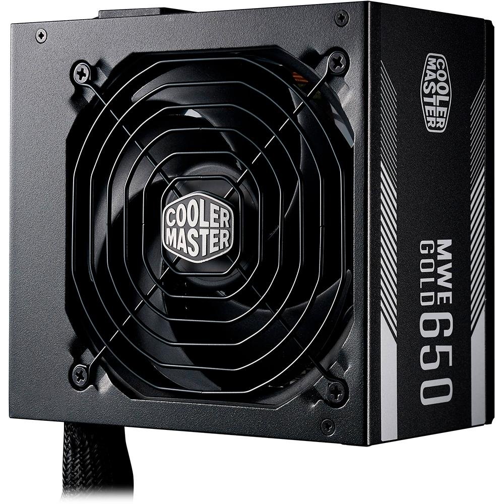 Fonte Cooler Master MWE 650W, 80 Plus Gold - MPY-6501-ACAAG Fonte Cooler Master MWE 650W, 80 Plus Gold - MPY-6501-ACAAG