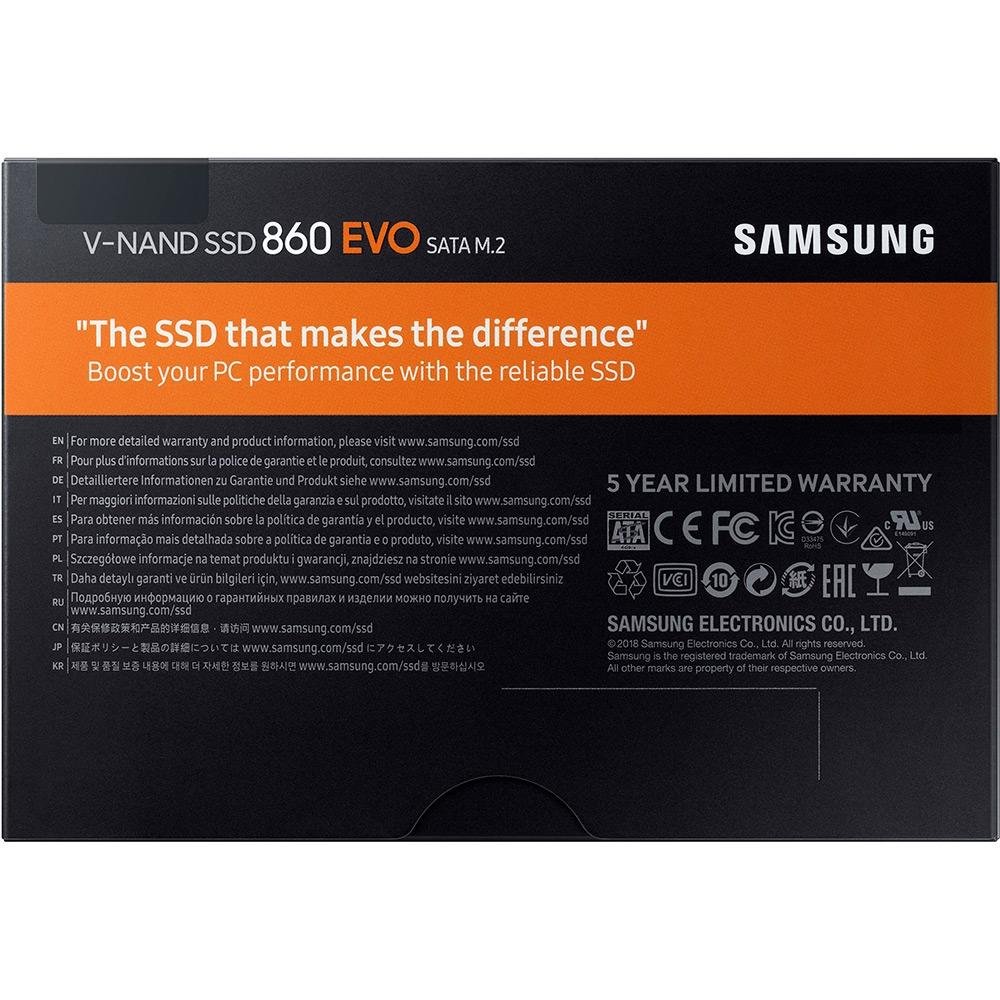 SSD Samsung 860 EVO 250GB Leitura 550MB/s | KaBuM!