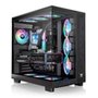 Gabinete Gamer Thermaltake View 380 XL TG, Mid-Tower, 2x Painéis de Vidro, 4x FANs 120mm ARGB, Preto - CA-11E-00M1WN-00