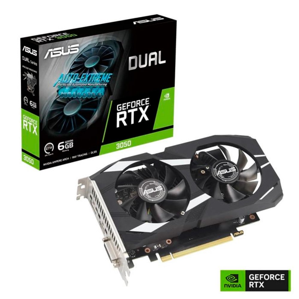 K*i様 ASUS GeForce RTX 3050 6GB OC Placa de Vídeo ASUS Dual RTX 3050 6GB GDDR6