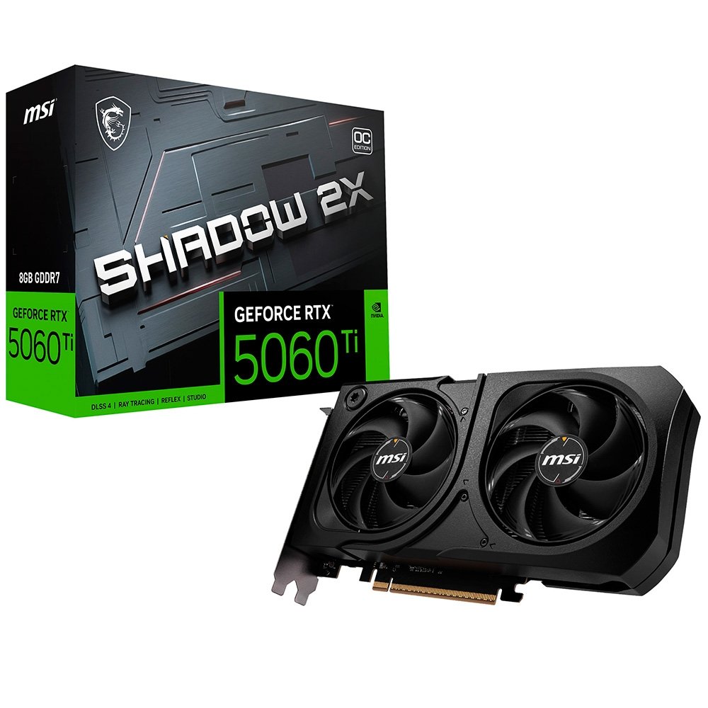 MSI GEFORCE RTX5060 グラフィックボード RTX 5060 Ti 8G MSI SHADOW 2X OC | KaBuM!