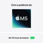 MacBook Air Apple 13" Chip M5, CPU de 10 Núcleos, GPU de 10 Núcleos, Neural Engine de 16 Núcleos, 1TB, Meia-Noite - MDHF4BZ/A