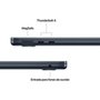 MacBook Air Apple 13" Chip M5, CPU de 10 Núcleos, GPU de 10 Núcleos, Neural Engine de 16 Núcleos, 1TB, Meia-Noite - MDHF4BZ/A