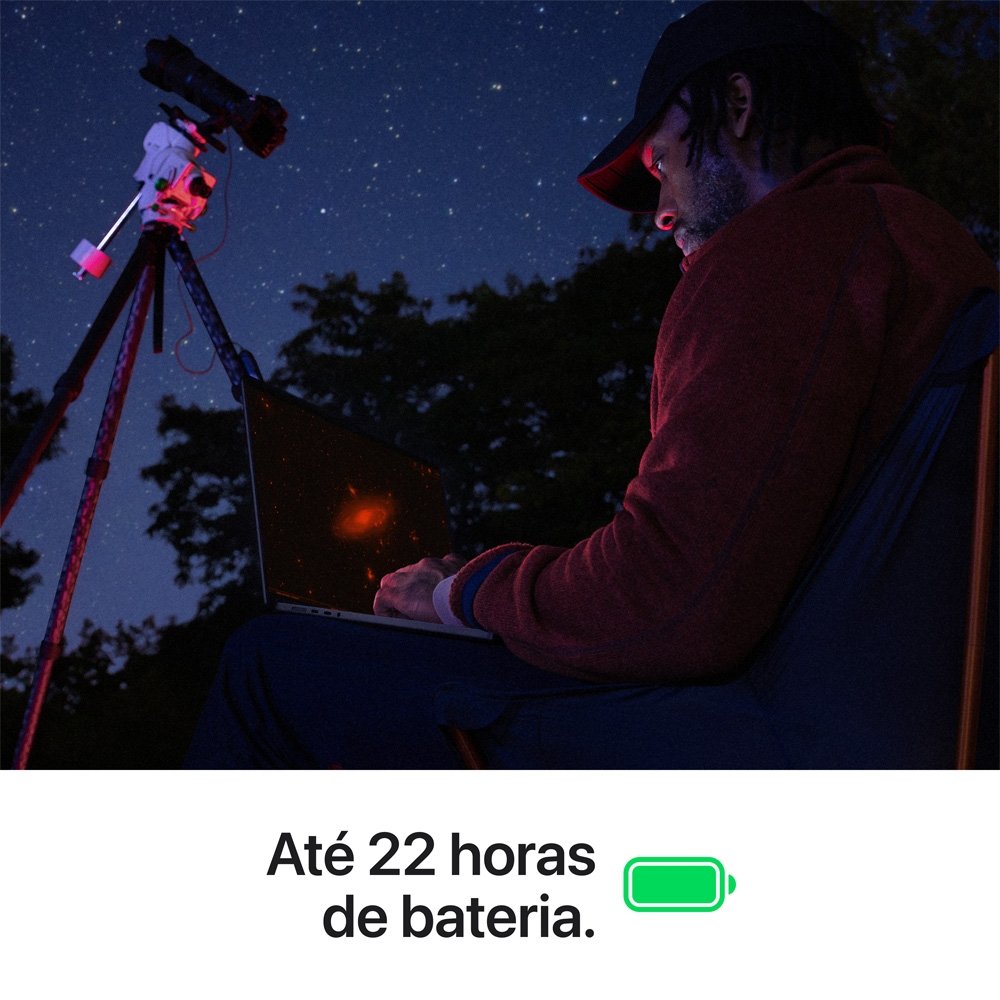 MacBook Pro Apple 16" Chip M5 Max, CPU 18 Núcleos, GPU 40 Núcleos, 48GB, SSD 2TB, Prateado - MGE94BZ/A