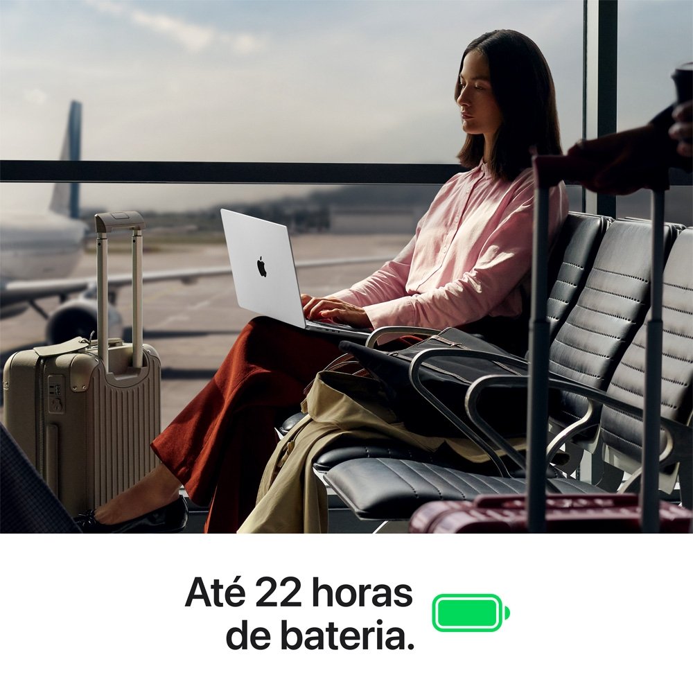 MacBook Pro Apple 14" Chip M5 Max, CPU 18 Núcleos, GPU 32 Núcleos, 36GB, SSD 2TB, Preto-Espacial - MGDU4BZ/A