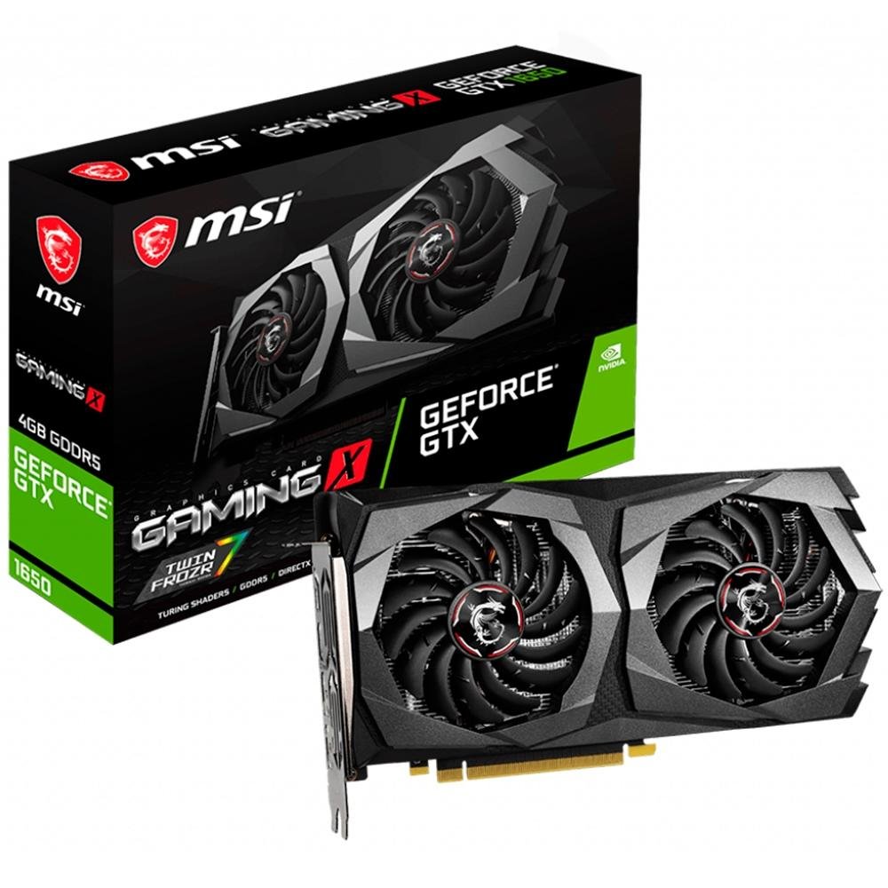 Placa de Vídeo MSI NVIDIA GeForce GTX 1650 Gaming X | KaBuM!