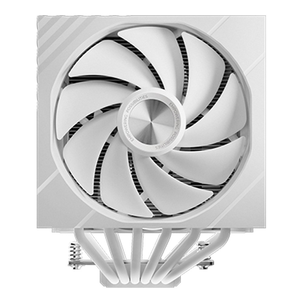 Air Cooler TRYX Turris T620, Dual Tower, Display LCD 5 Polegadas, 6 Heat Pipes, 2 Ventoinhas 120mm, AMD e Intel, Branco - H-T620N-DM2M-G0W