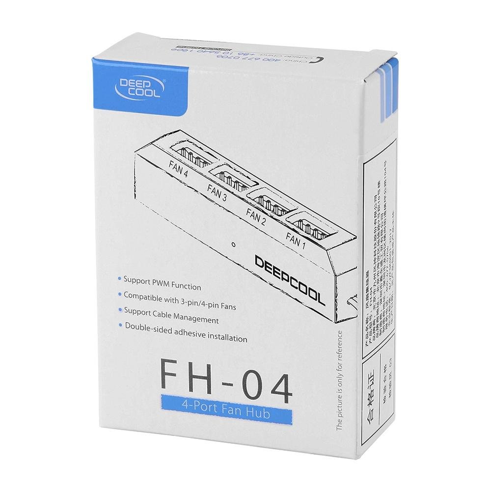 HUB Controlador de FAN Deepcool 4 portas - DP-F04PWM-HUB HUB Controlador de FAN Deepcool 4 portas - DP-F04PWM-HUB