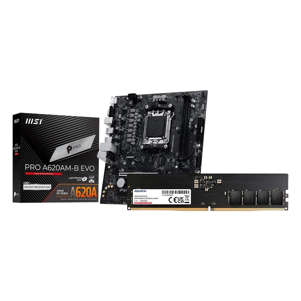 Kit Upgrade 32GB RAM DDR5 + MSI A620M-B | KaBuM!