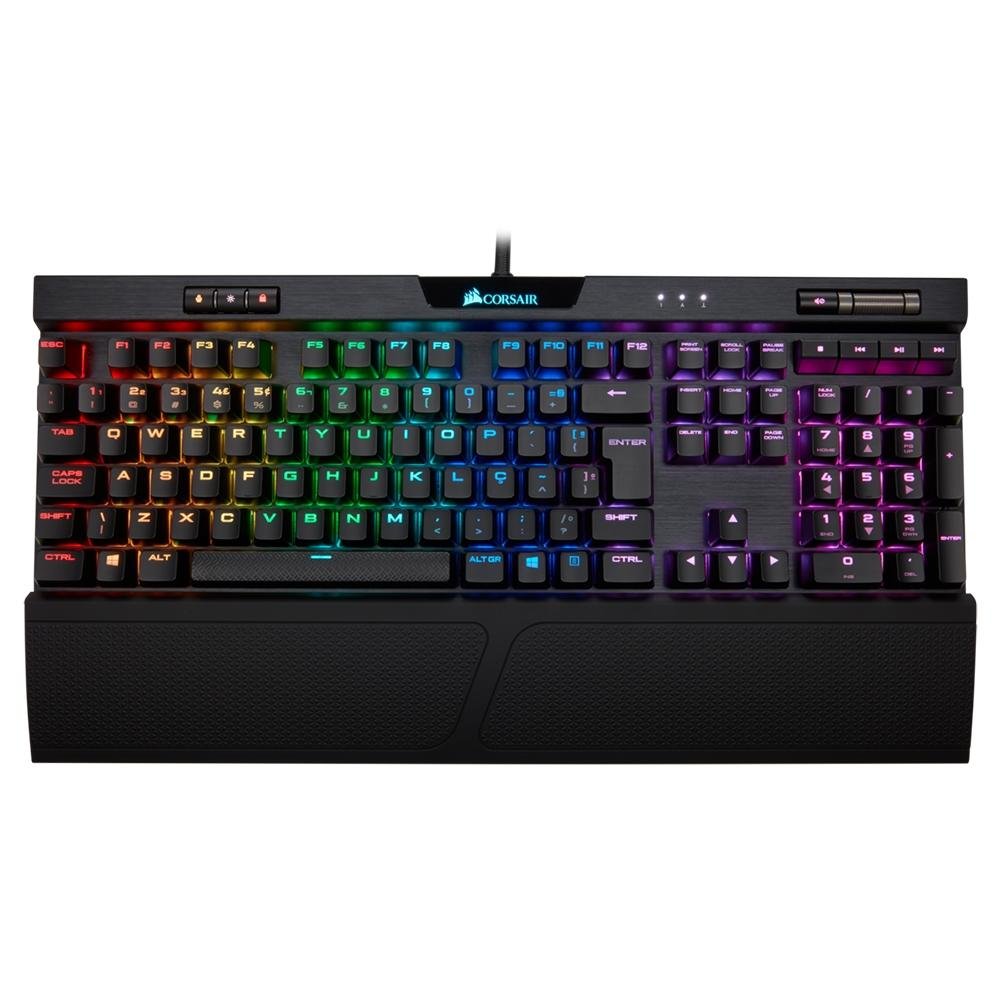 PC周辺機器 Corsair k70 RBG MK.2 RAPID FIRE MX Speed teclado-mecanico-gamer-corsair