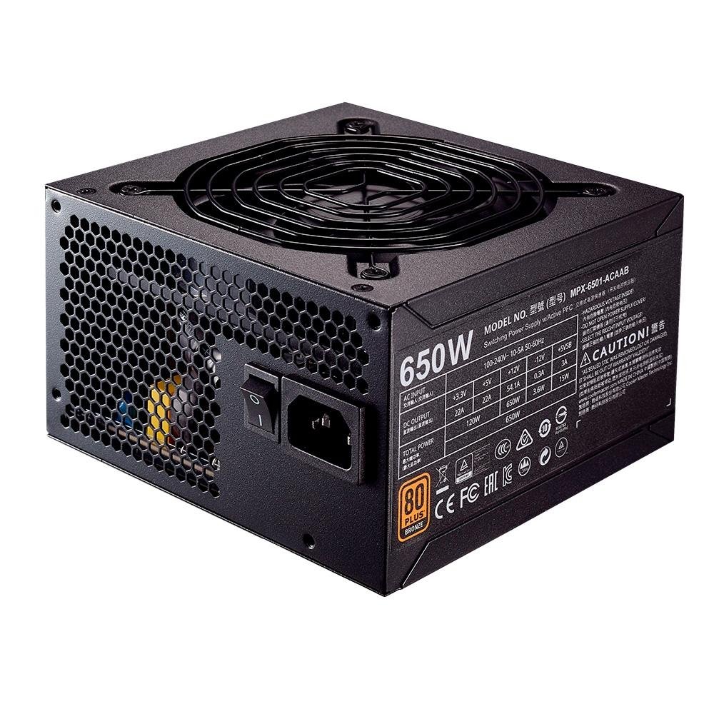 Fonte Cooler Master MWE Bronze V2 650W, 80 Plus Bronze - MPE-6501-ACAAB-BR