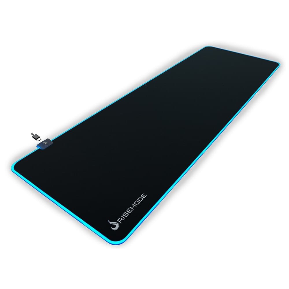 Mousepad Gamer Rise Mode RGB, Estendido (900x300mm), Preto - RM-MP-07-RGB Mousepad Gamer Rise Mode RGB, Estendido (900x300mm), Preto - RM-MP-07-RGB