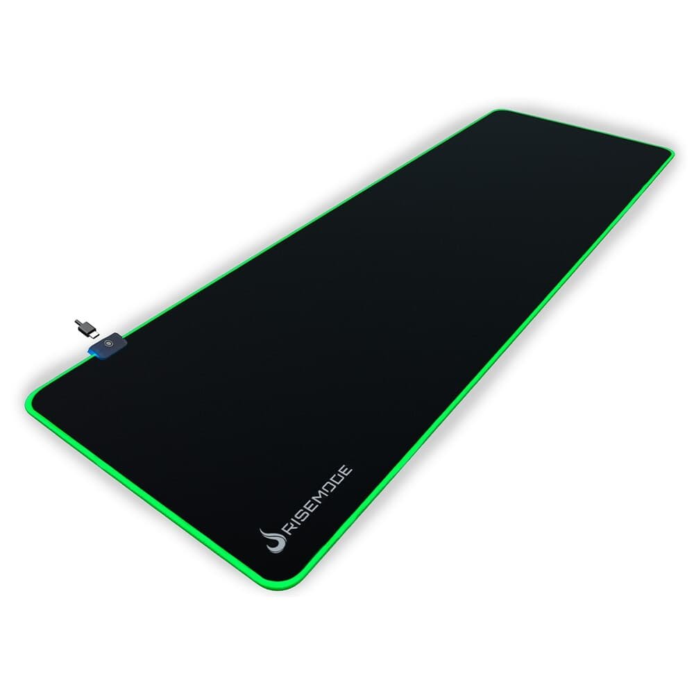 Mousepad Gamer Rise Mode RGB, Estendido (900x300mm), Preto - RM-MP-07-RGB Mousepad Gamer Rise Mode RGB, Estendido (900x300mm), Preto - RM-MP-07-RGB