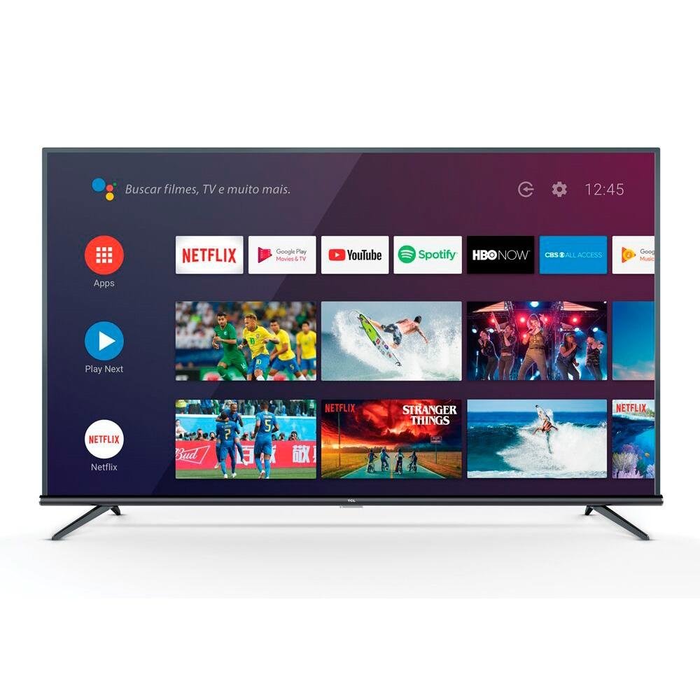 Smart TV LED 55´ 4K TCL, Android TV, 3 HDMI, 2 USB, Bluetooth, Wi-Fi, HDR, Chumbo - 55P8M Smart TV LED 55´ 4K TCL, Android TV, 3 HDMI, 2 USB, Bluetooth, Wi-Fi, HDR, Chumbo - 55P8M