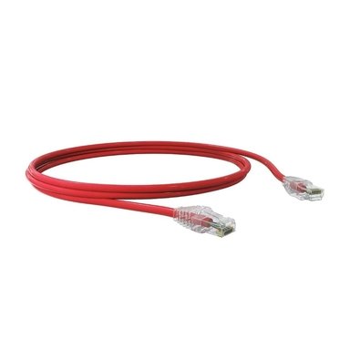 Cabo Patch Cord Sohoplus Cat6, UUTP, CMX, T568AB, 1.5 Metros, Vermelho - 35123008